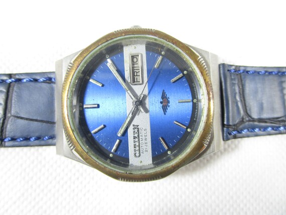 Original Vintage CITIZEN 21 Jewels Automatic Day Date Japan Made