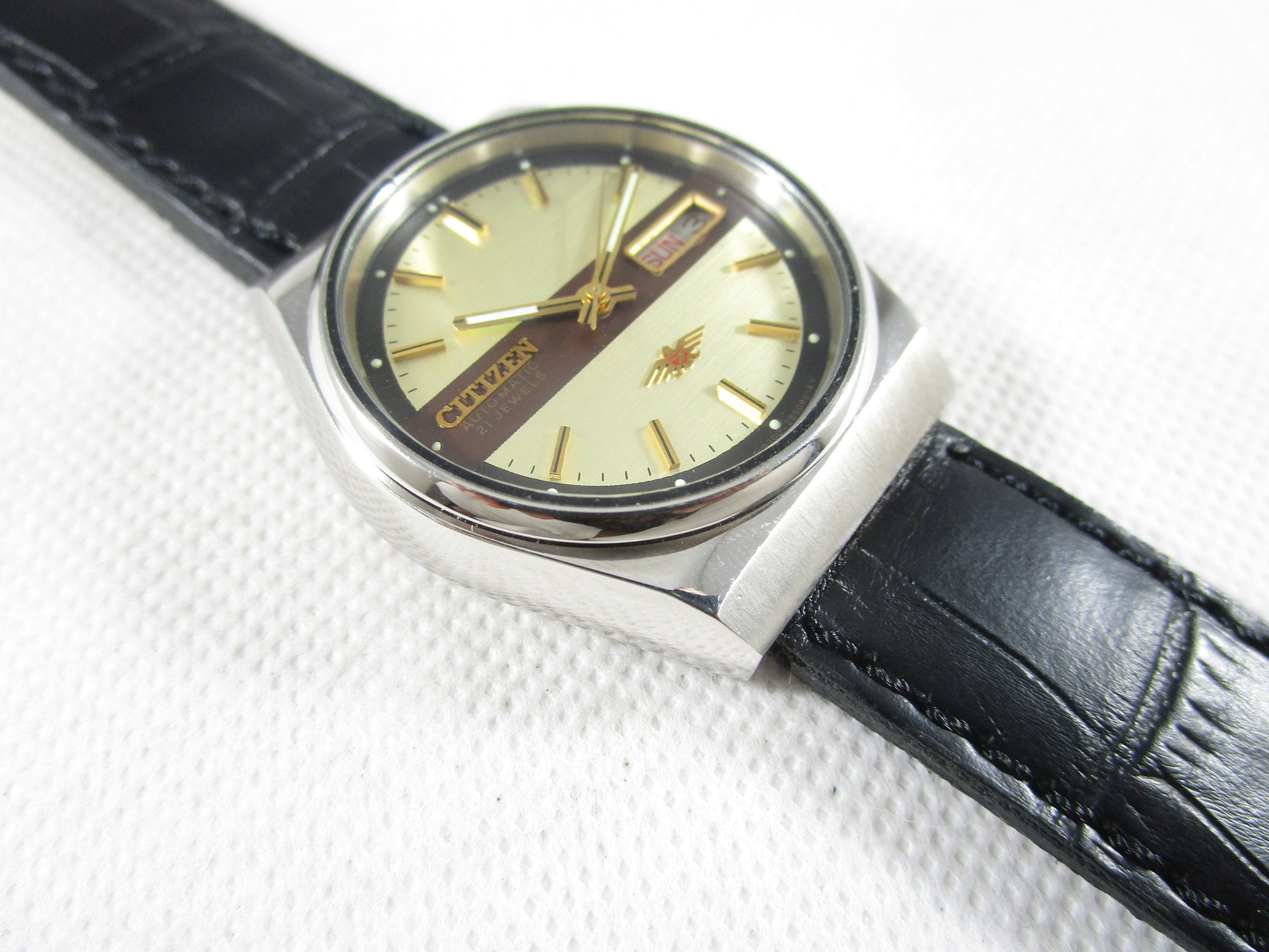 Original Vintage CITIZEN 8200 21 Jewels Automatic Day-date Japan