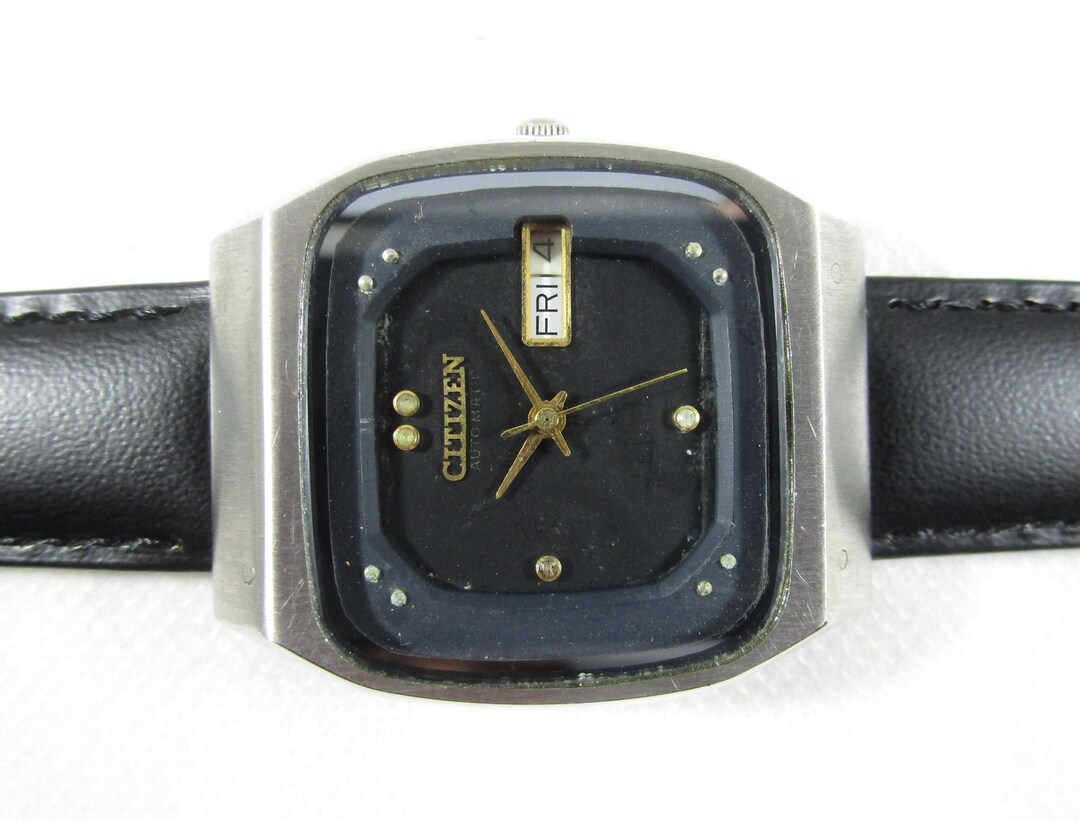 Vintage CITIZEN 21 Jewels Automatic Day Date Japan Made Watch