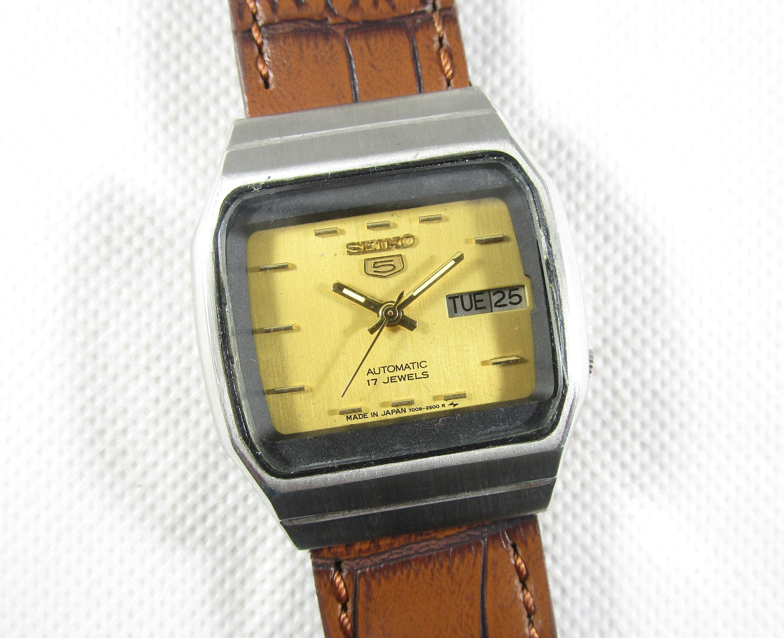 ORIGINAL SEIKO 5 Automatik 17 Jewels Day Date Japanische Armbanduhr Herren Z644 Etsy