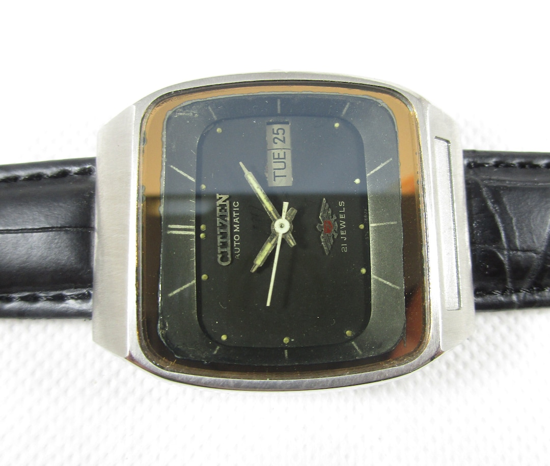 稼働 CITIZEN 腕時計 eagle 7 裏蓋スケルトン 機械式 247 Vintage Citizen Automatic Eagle 7 Original Japan Men's Watch
