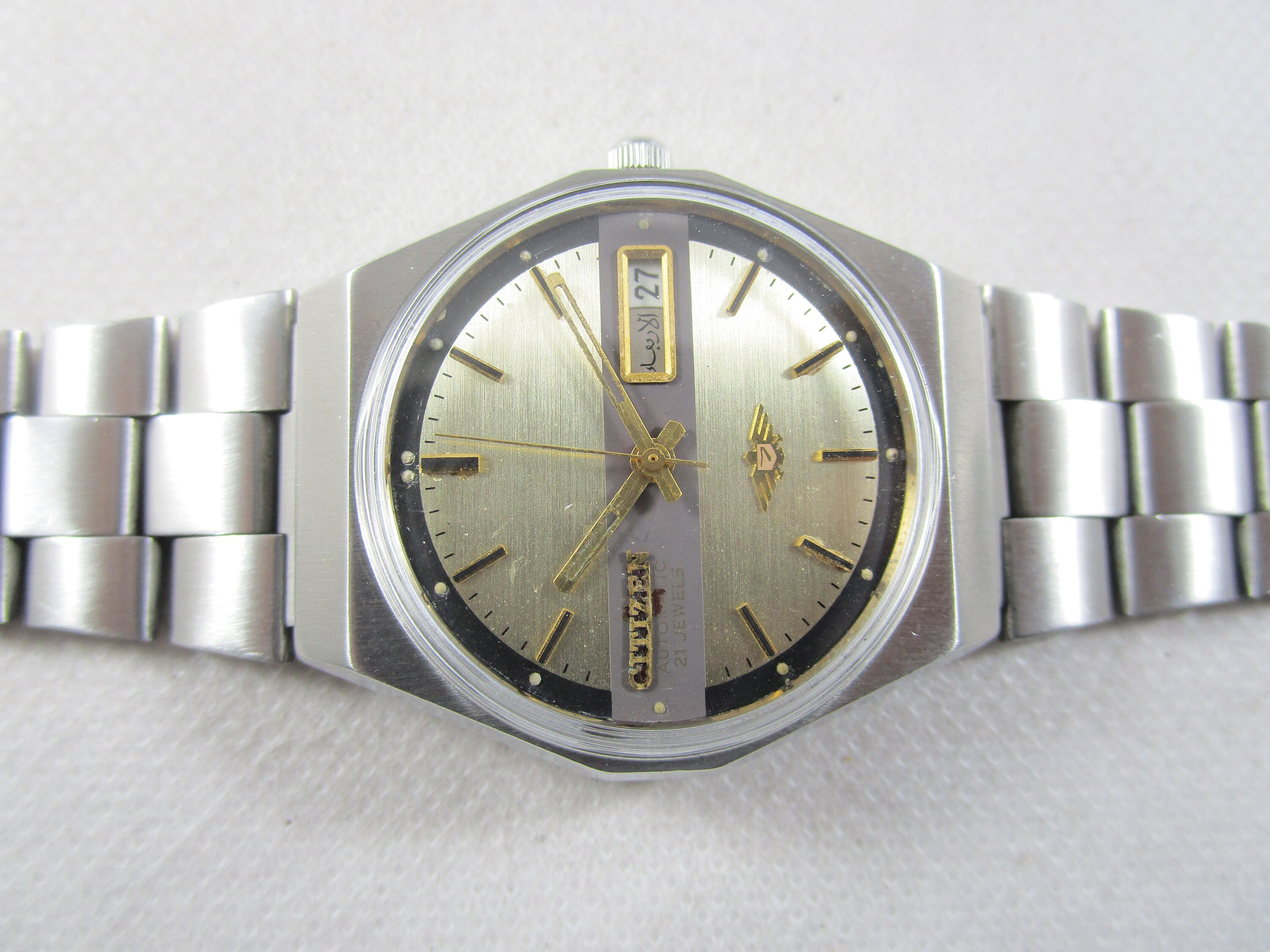 Vintage CITIZEN 21 Jewels Automatic Day Date Japanese Wrist
