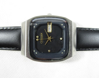 Vintage CITIZEN 21 Jewels Automatic Day Date Japan Made Watch