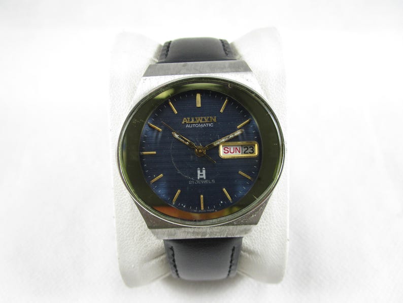 Original ALLWYN 21 Jewels Automatic DAY DATE Japanese Wrist Gent's ...
