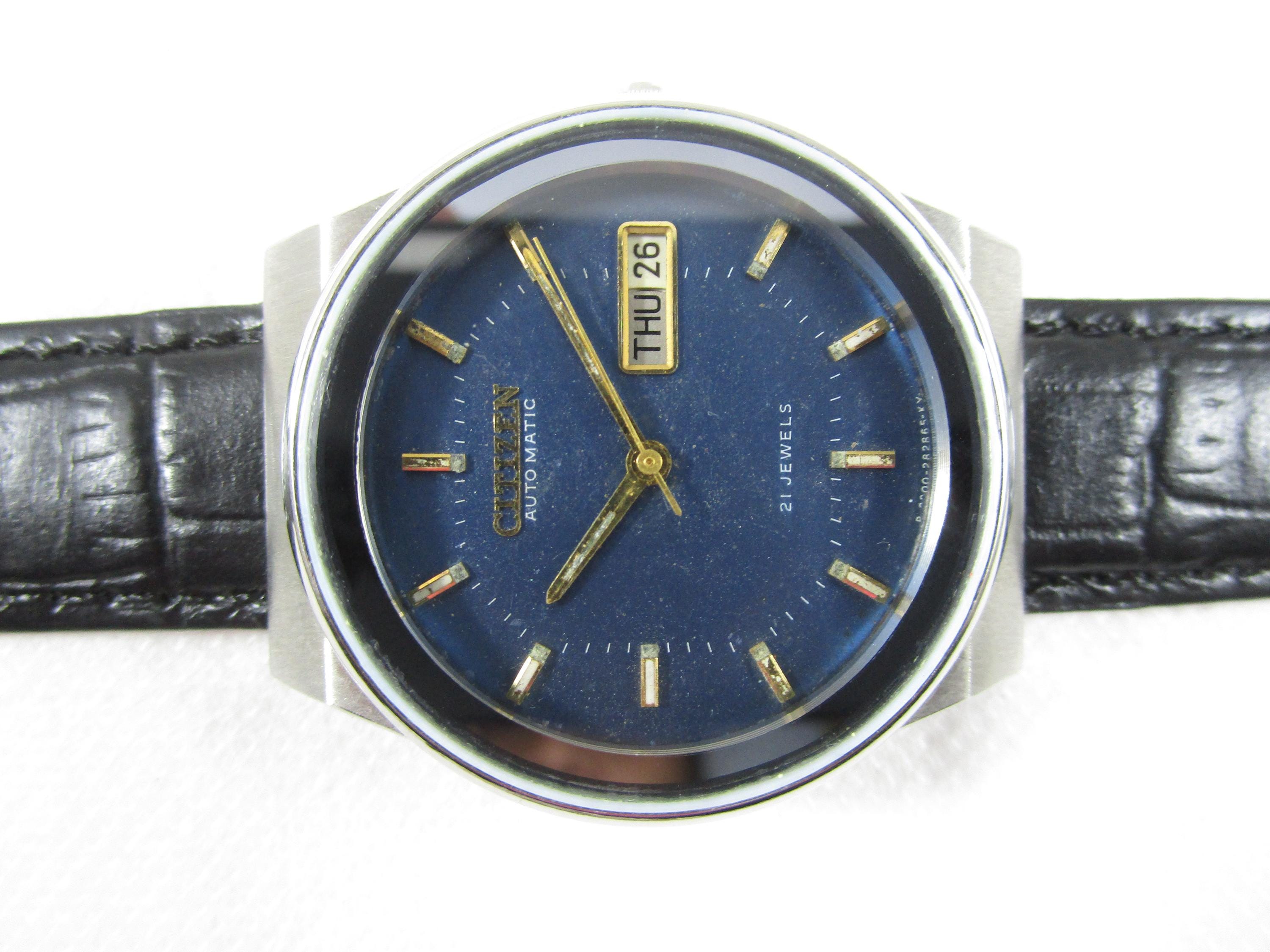 Vintage CITIZEN 21 Jewels Automatic Day Date Japan Made Watch