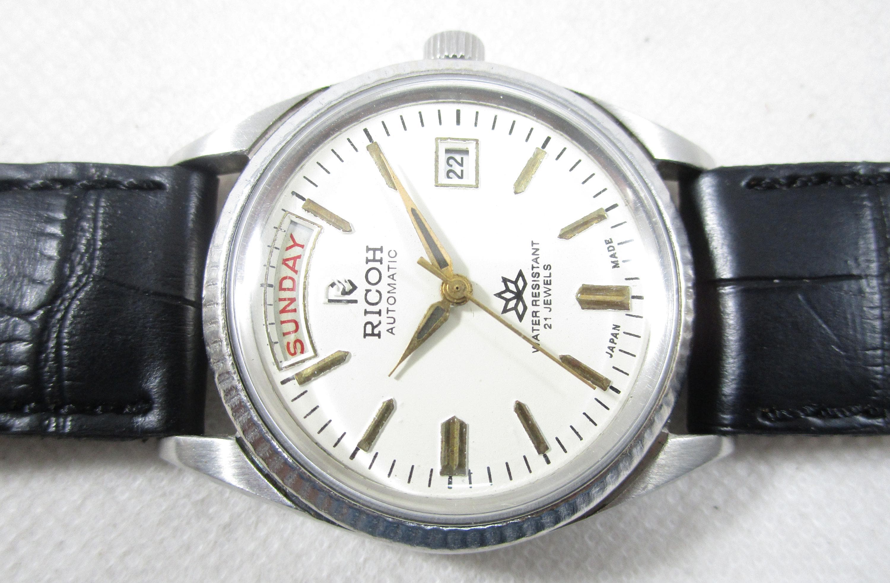 Ricoh day date watch best sale