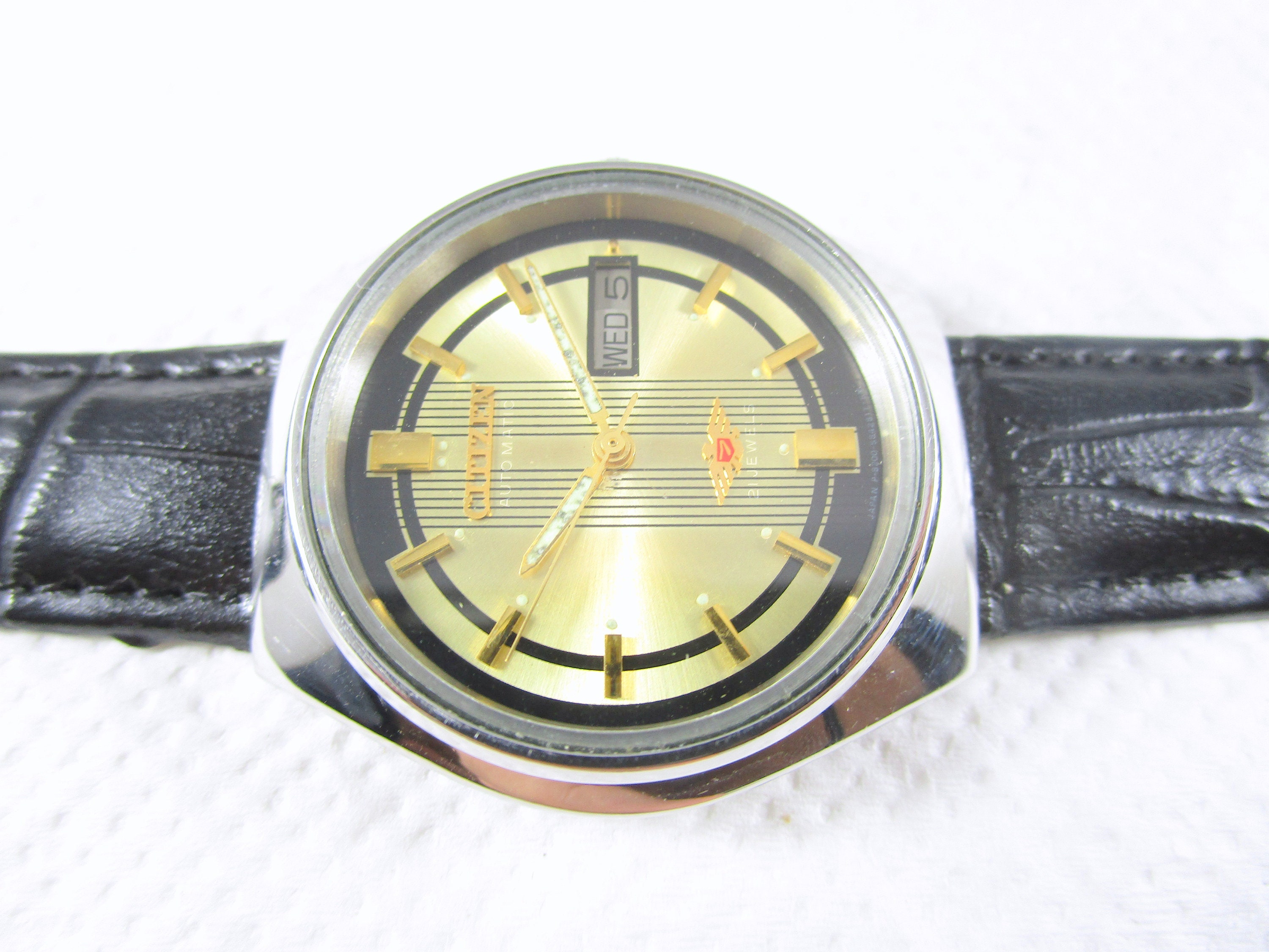 Original Vintage CITIZEN 21 Jewels Original Dial Automatik Day