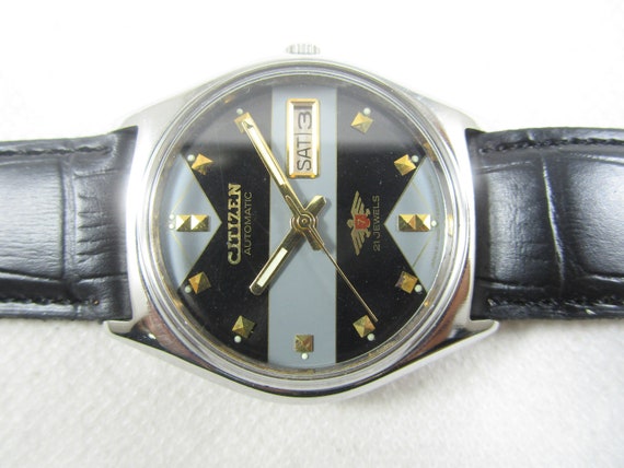 Vintage CITIZEN 21 jewels Automatic Day Date Japa… - image 1