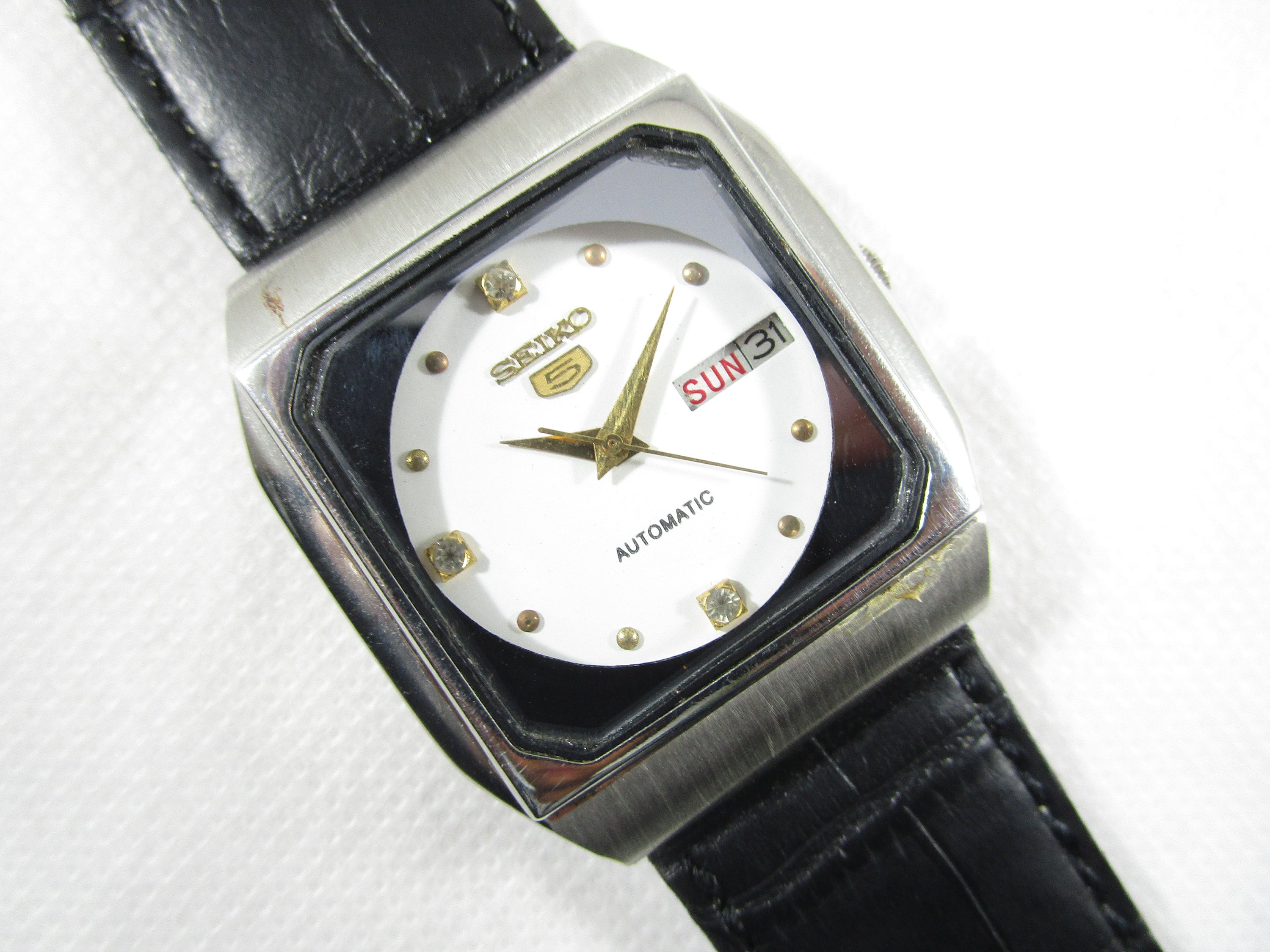 VINTAGE SEIKO 5 Day-date Automatic Japan Made Wrist Watch#b707 - Etsy