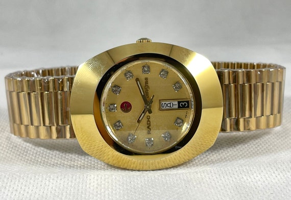 RARE VINTAGE RADO Golden Diastar Automatic Day Date Swiss Made - Etsy