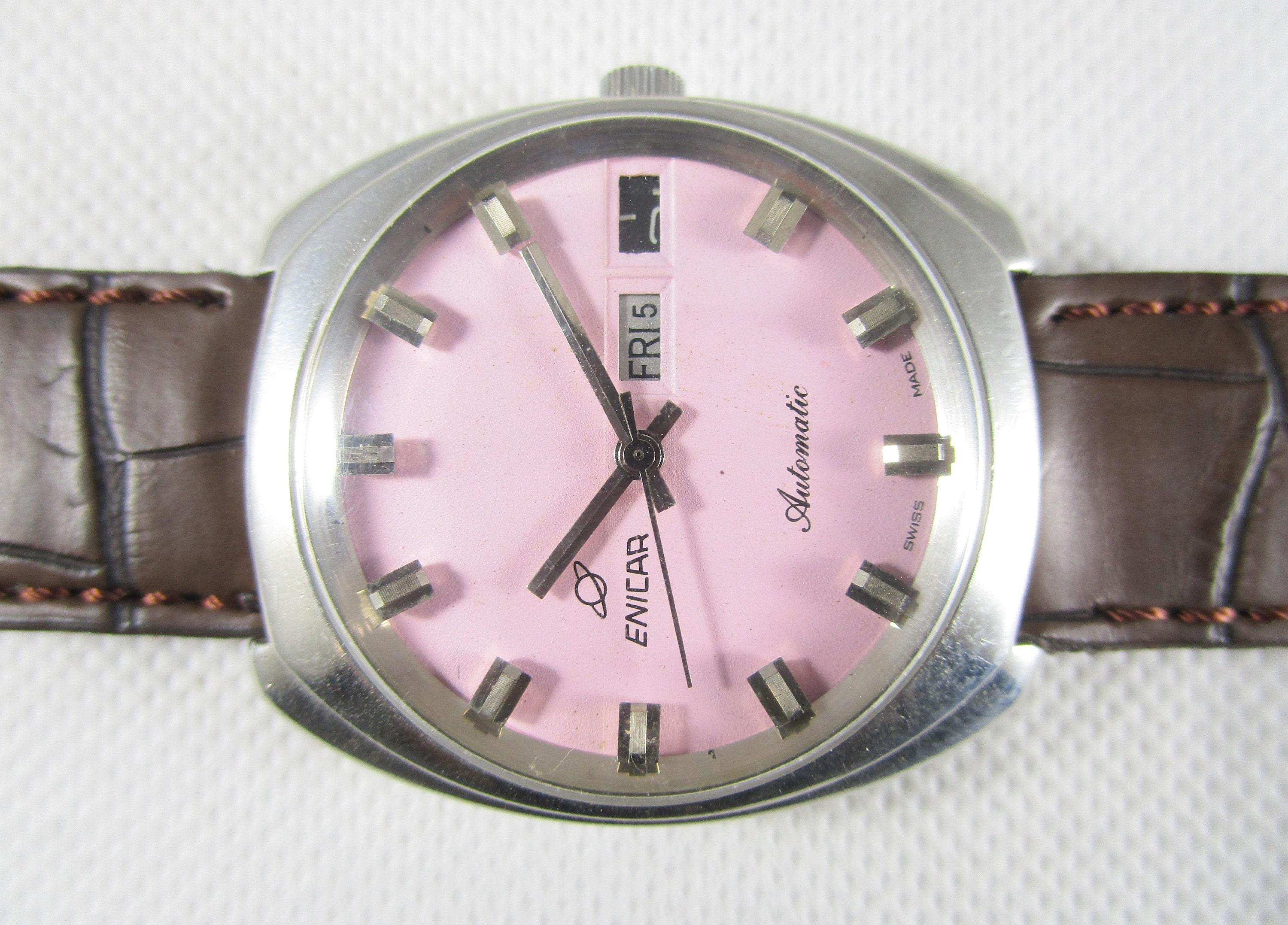 ENICAR Day-date Automatic Swiss Made Vintage Watch #Z553 - Etsy