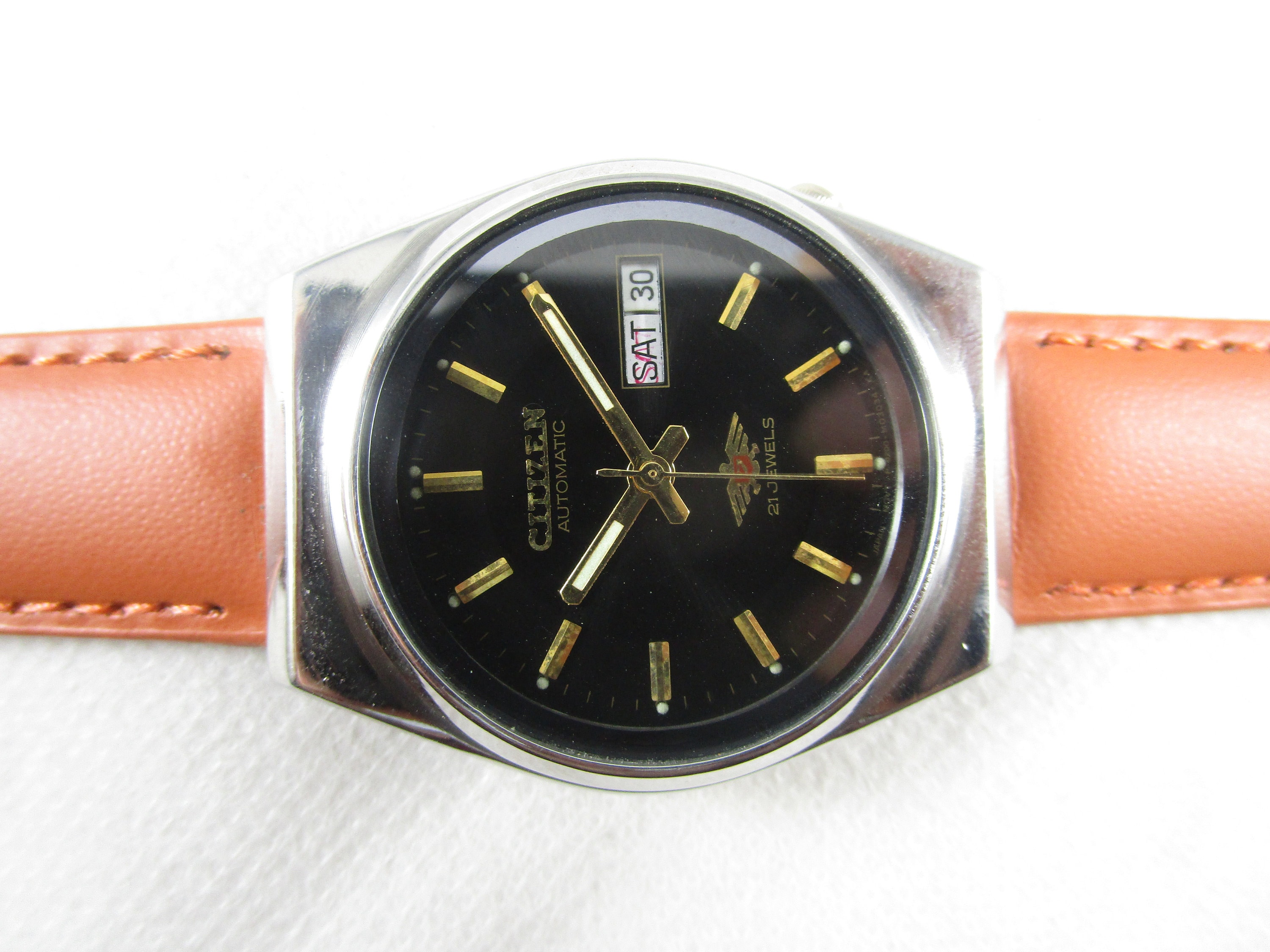 CITIZEN ヴィンテージ Vintage CITIZEN 21 Jewels Automatic Day-date Steel Case Japan Made