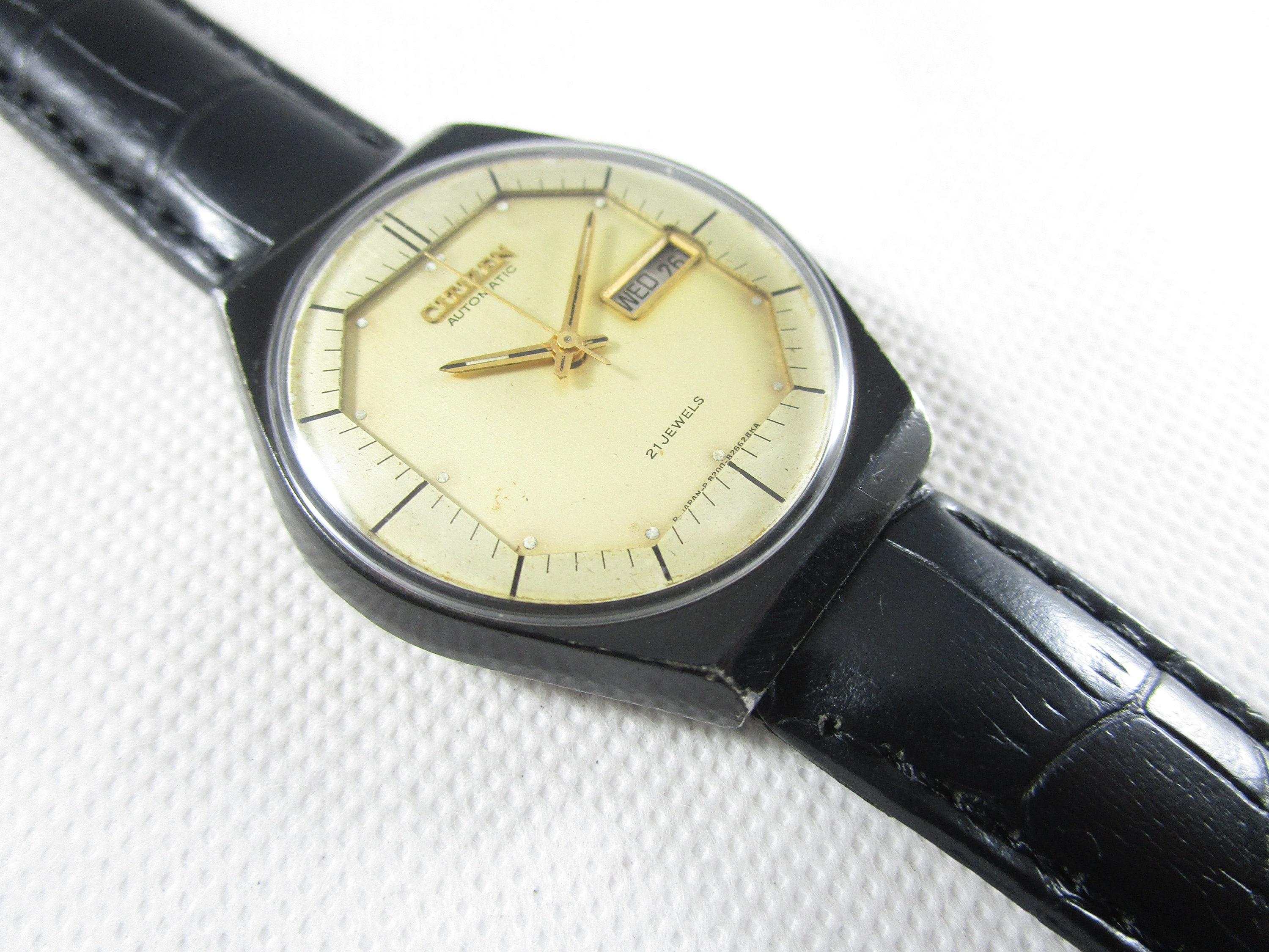 Original Vintage CITIZEN 21 Jewels Automatic Day Date Japan Made