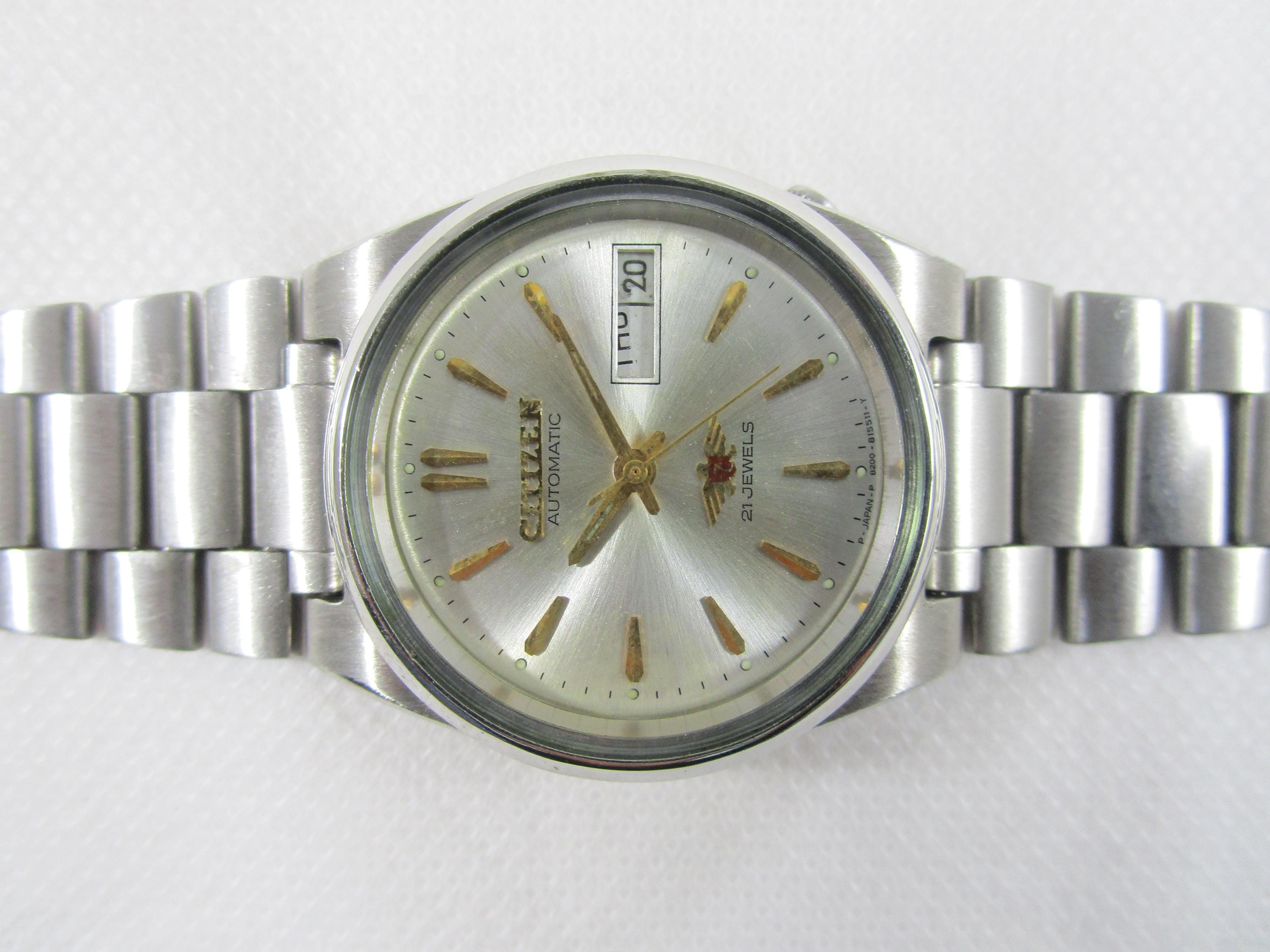 Vintage CITIZEN 21 Jewels Automatic Day Date Japanese Wrist Gent's