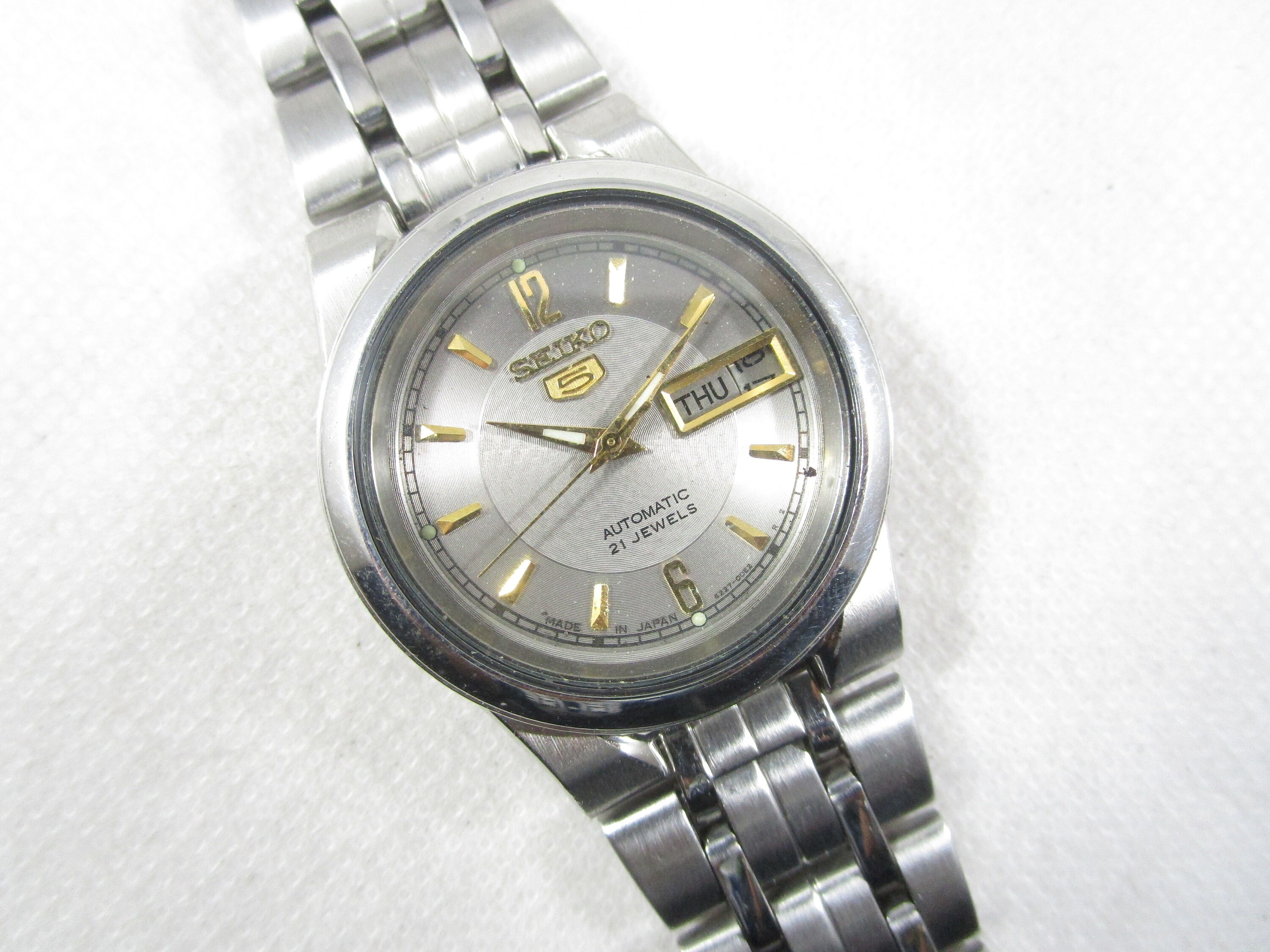 Original seiko 5 automatic 21 jewels hot sale
