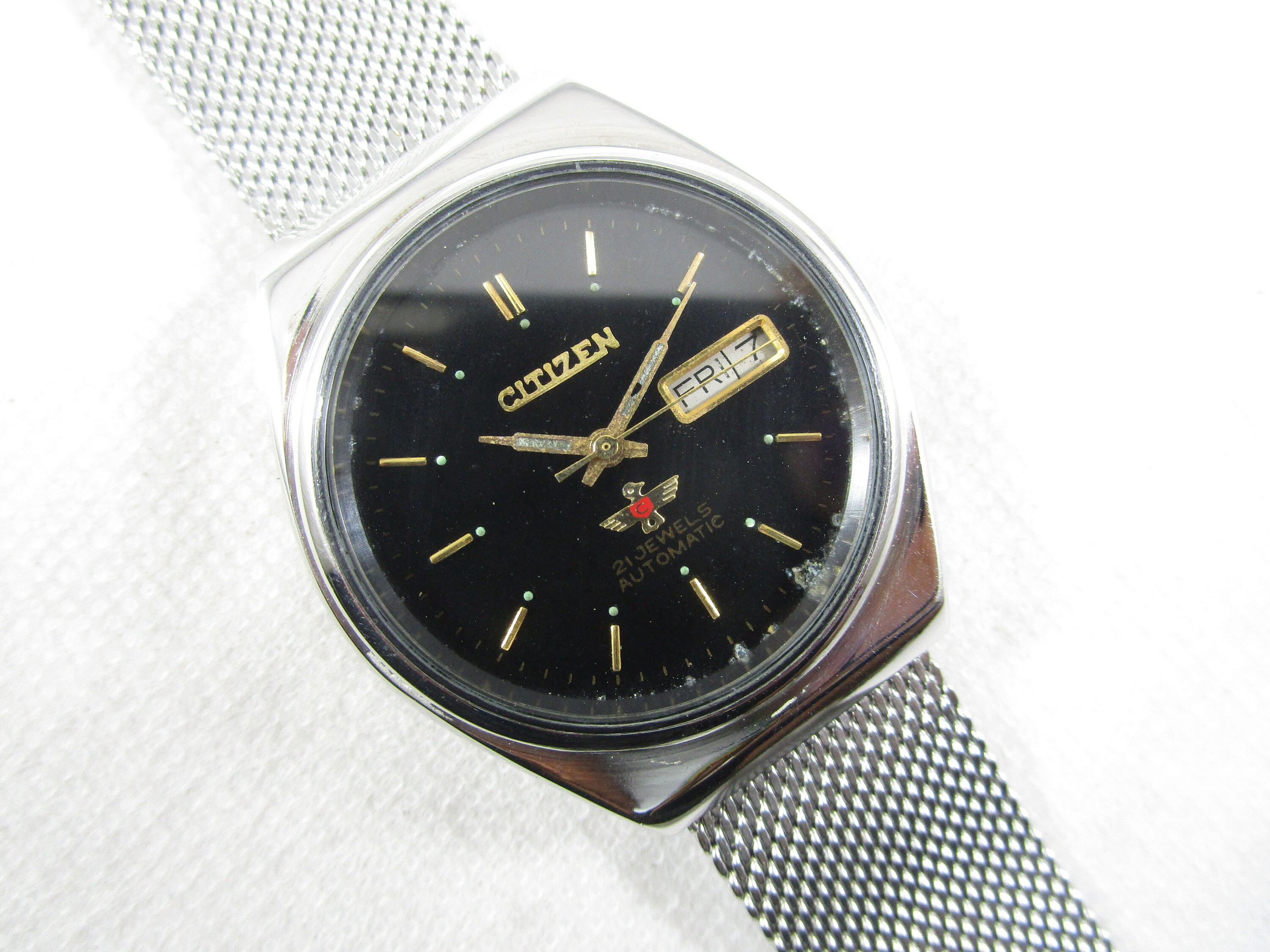 Vintage CITIZEN 21 Jewels Automatic Day Date Japan Made