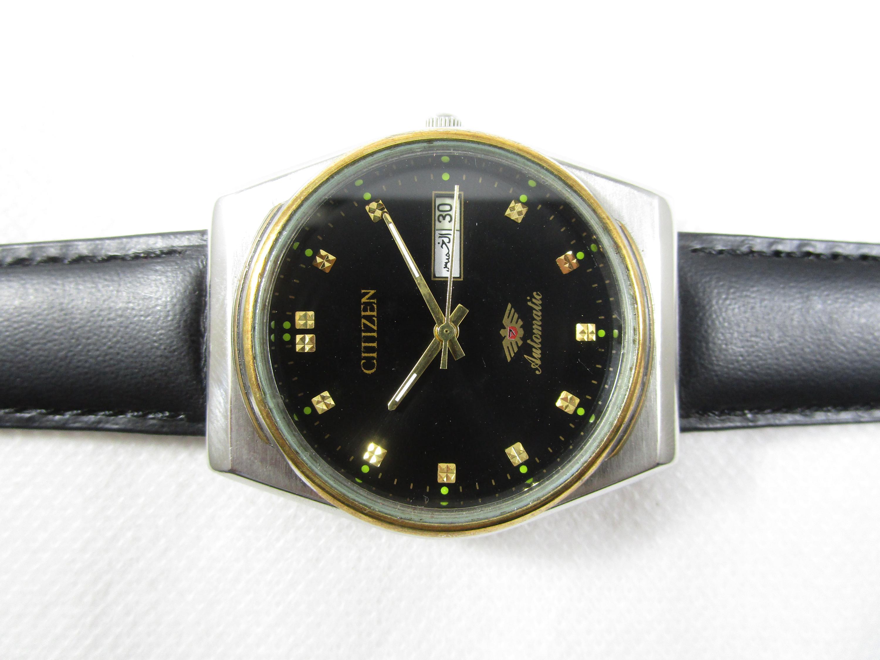 Vintage CITIZEN 21 JEWELS Automatic Day Date Japan Made Watch
