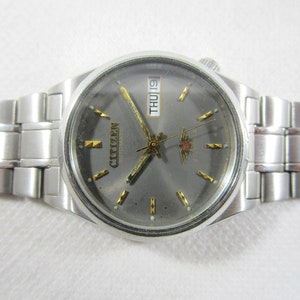 Original CITIZEN 21 JEWELS Day-Date Automatic Japan Made Wrist Vintage Watch# D108