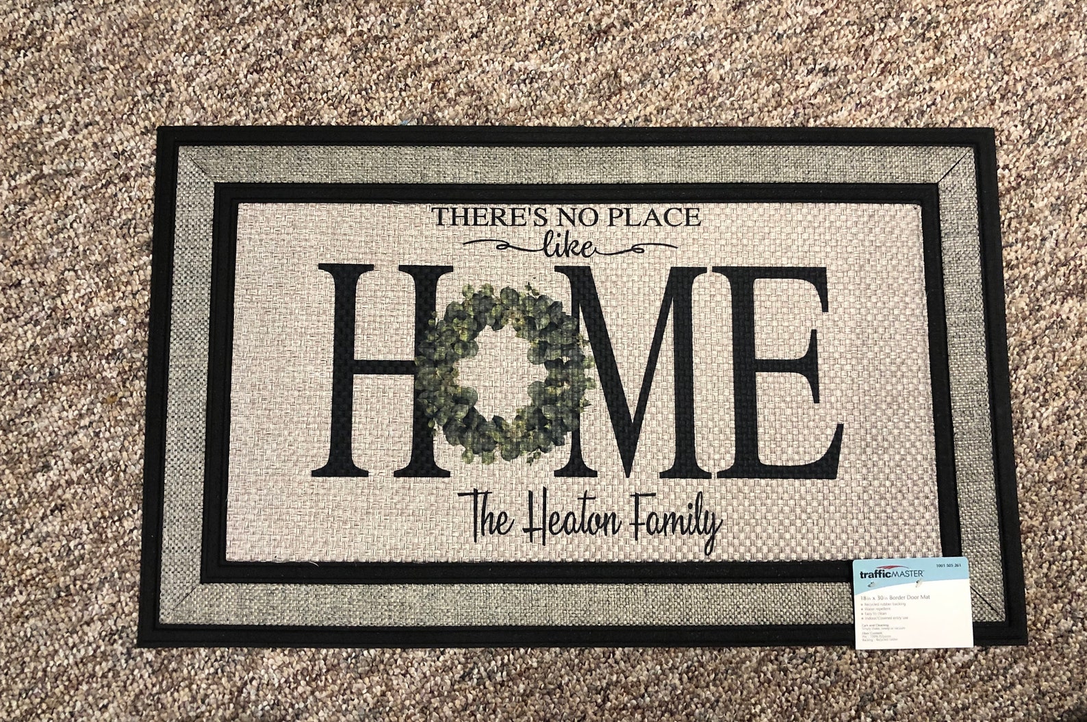 Personalized 18x30 mat// Saying Etsy