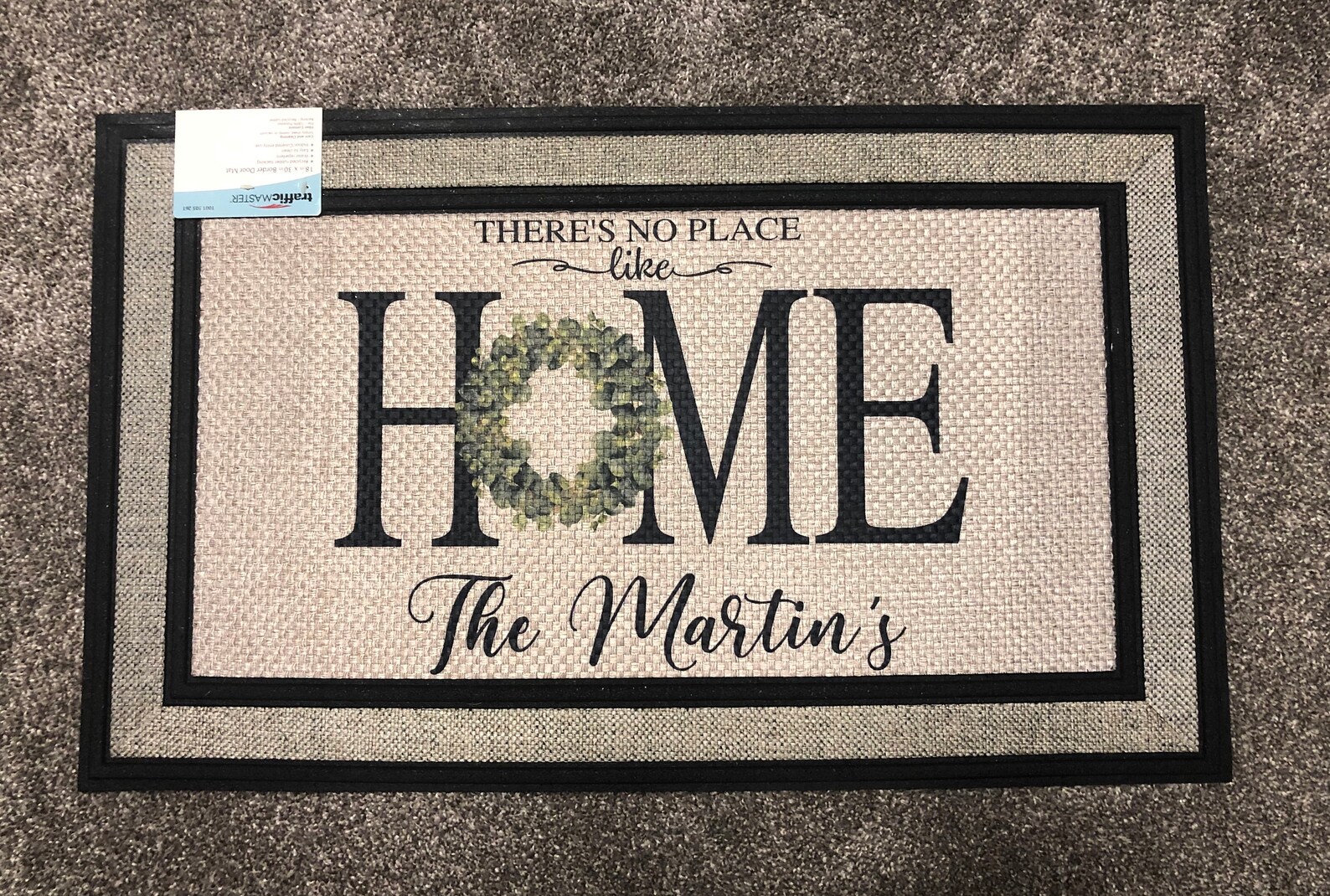 Personalized 18x30 mat// Saying Etsy