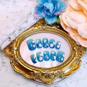 Handmade cute 3D shell blue Gradient colors press on nails art false nail