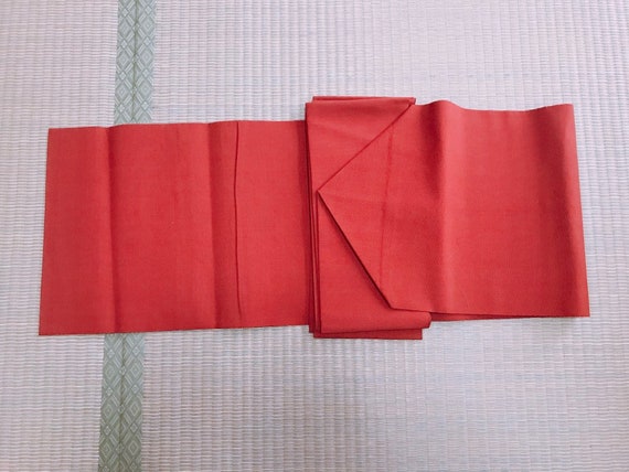 Brown red obi for kimono, nagoya-obi, kimonos, vi… - image 8
