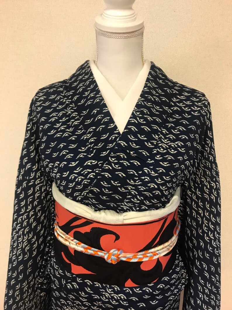 Vintage Blue kimono home cleaning