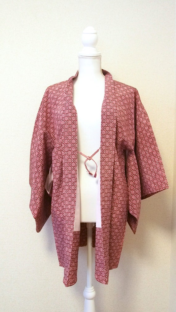 kimono jacket purple / Japanese kimono vinyage hao