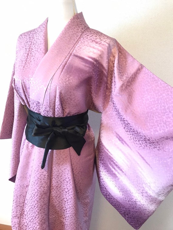 Purple kimono, silk kimono,vintage kimono,gradatio