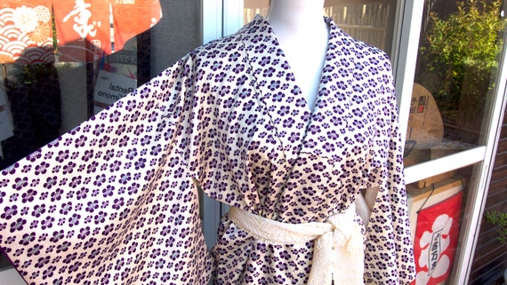 purple silk kimono