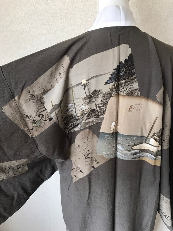 Mens silk hotsell kimono jacket