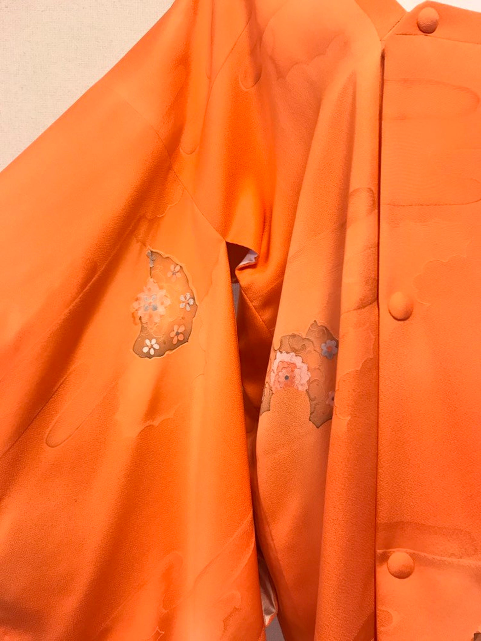 Orange kimono coat / vintage kimonos Etsy