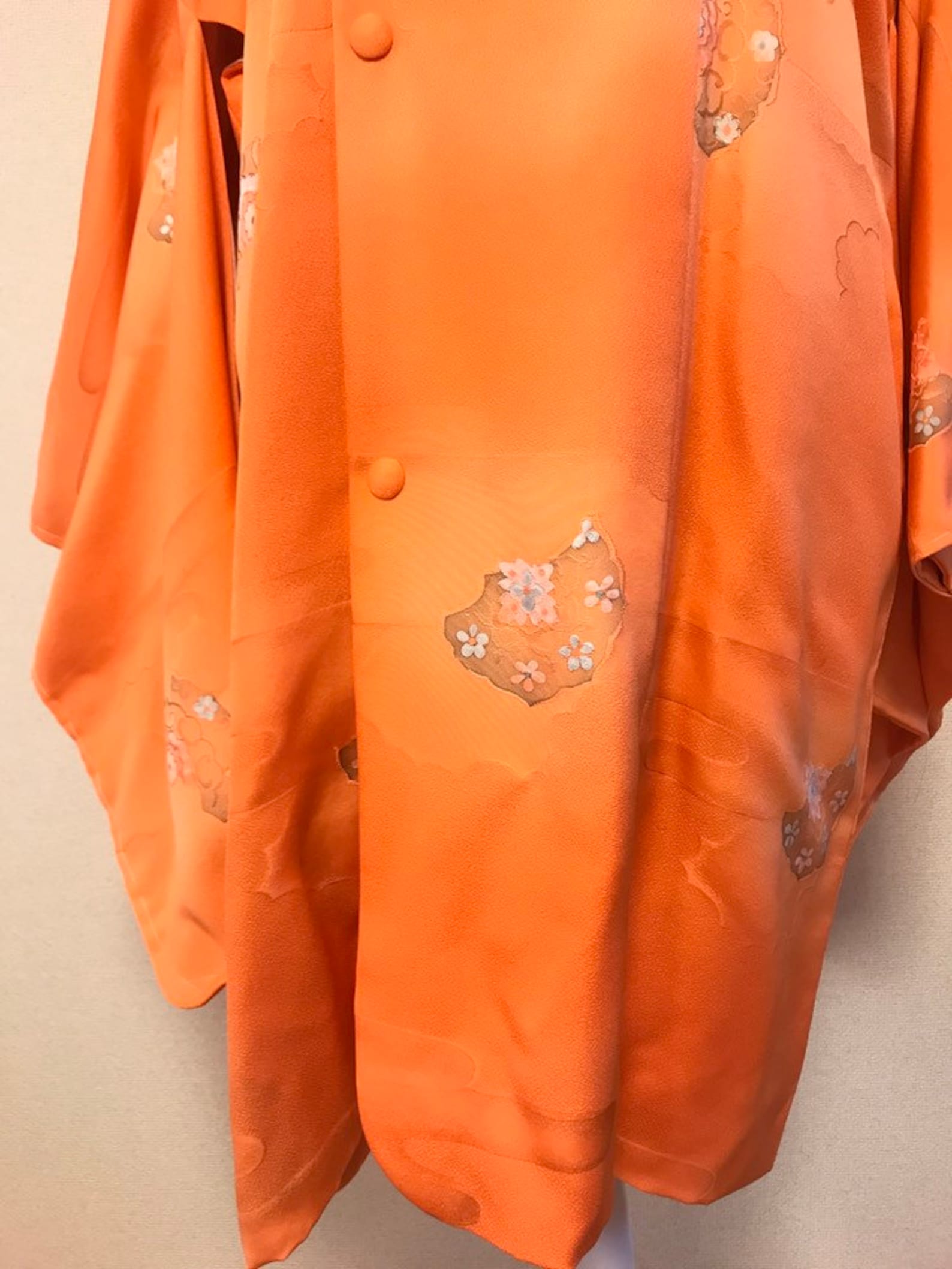 Orange kimono coat / vintage kimonos | Etsy