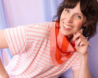 Triangle scarf, lightweight cotton scarves