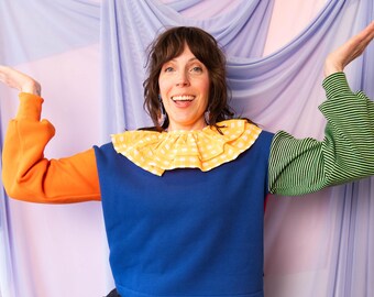 Colour block sweater, Jumper, Sweatshirt, Colourful sweater