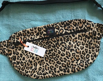 Leopard Print Bum Bag, Belt Bag, Festival Wear, Crossbody Bag