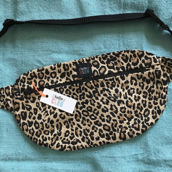 Leopard Print Bauchtasche, Gürteltasche, Festival Wear, Umhängetasche