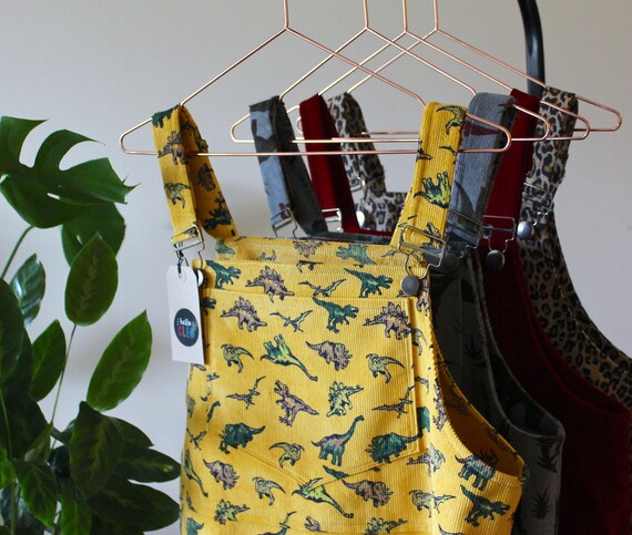 mustard yellow dungaree dress