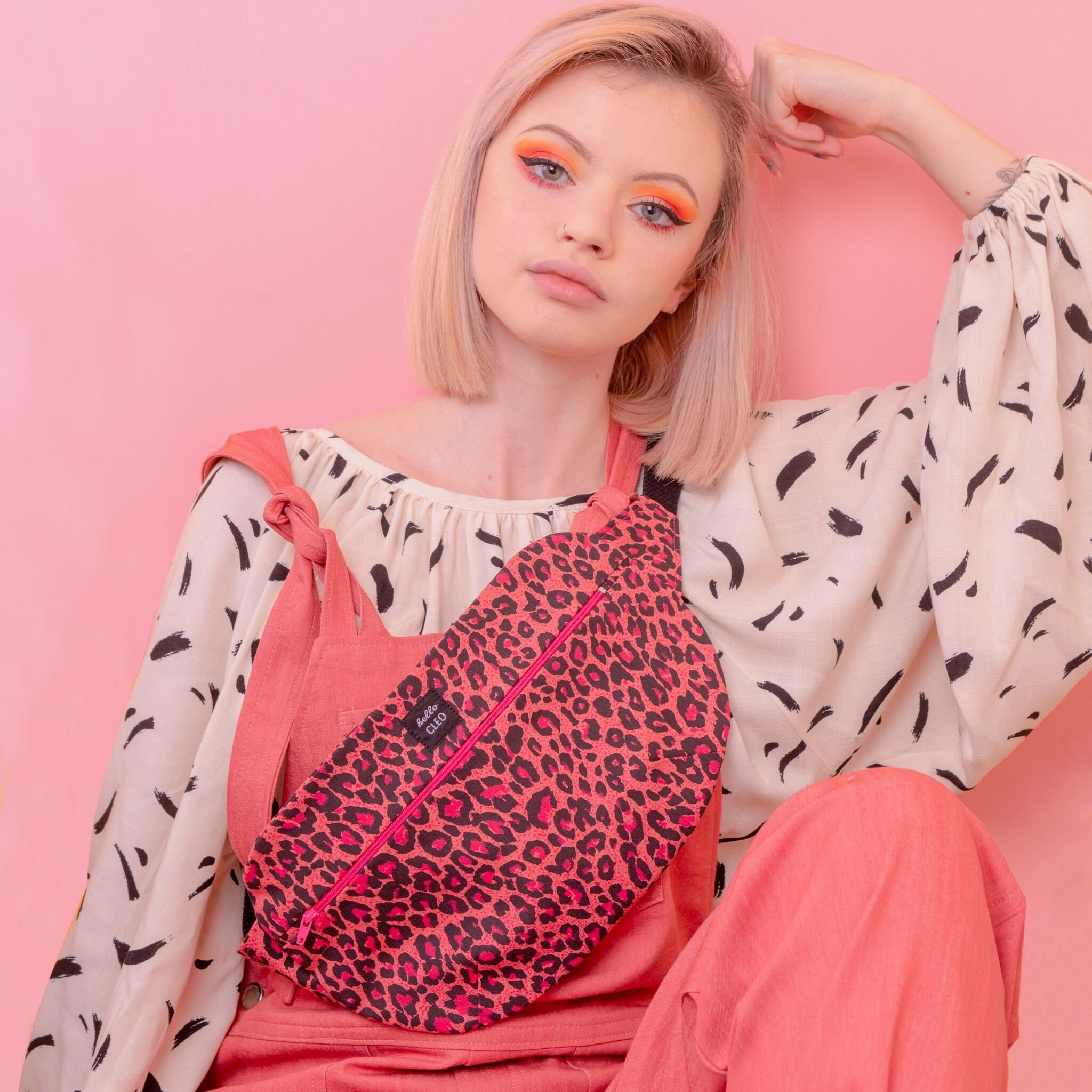 leopard print bumbag