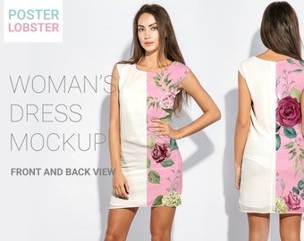 Download Realistic Women Dress Mockup Design Product Mockup Psd Custom Clothing Mockup Apparel Fabric Mockup Digital File For Download