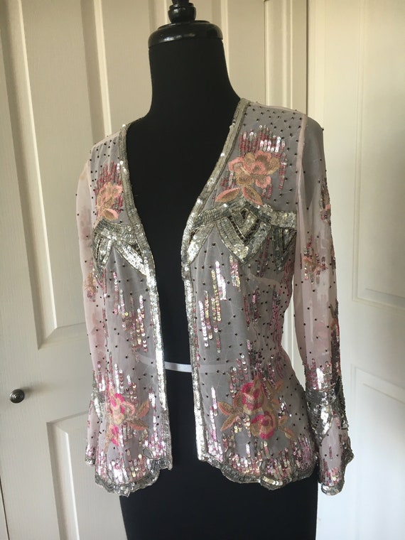 Sheer Glamour! Vintage Sequinned Embroidered and B