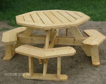 Deluxe Octagon Picnic Table -How to Plan