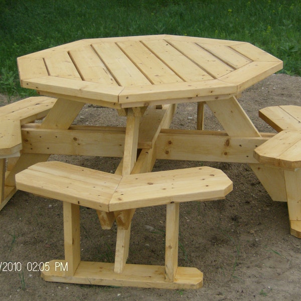 Deluxe Octagon Picnic Table -How to Plan