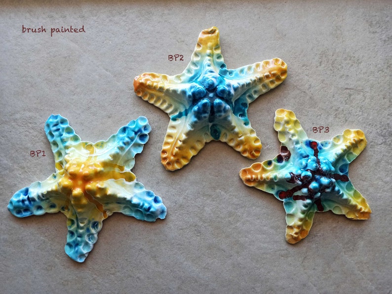 Colorful Starfish Ceramic Wall Decoration Sardinia Ceramics Etsy UK