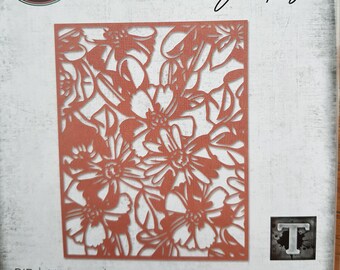 Sizzix Tim Holtz Flowery background die