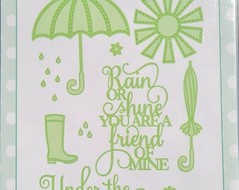 Rain or Shine - 10 dies by Sue Wilson for Creative Expressions Umbrella Wellie, Sun, Rain, Under the Weather