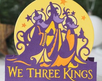 We Three Kings Christmas Edger die -  Creative Expressions Paper Cuts Collection