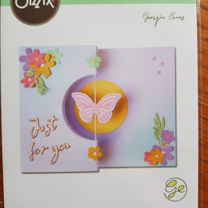 Schmetterling Spinner Karte - 14 Sizzix dies