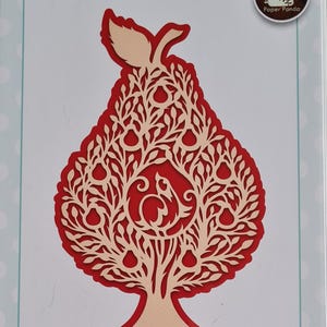 Pernice su un albero di pere - Paper Panda Paper Cuts - Creative Expressions - 2 fustelle