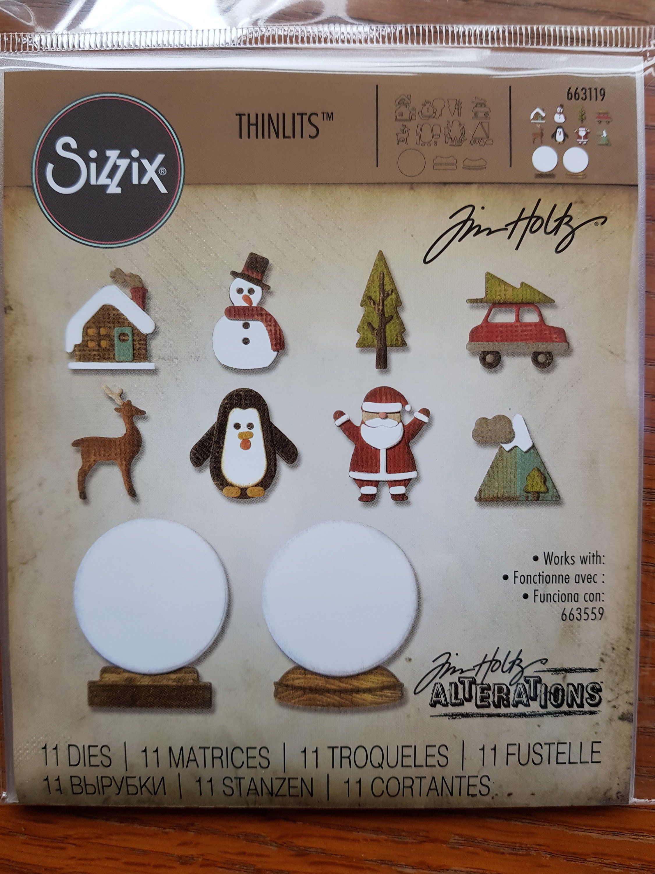 Tiny Snowglobes 11 Tim Holtz Christmas Dies Sizzix works With